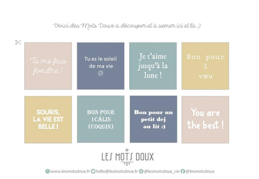 Des Mots Doux à découper