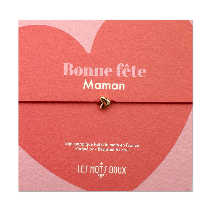 Bracelet Cœur - Bonne fête maman !