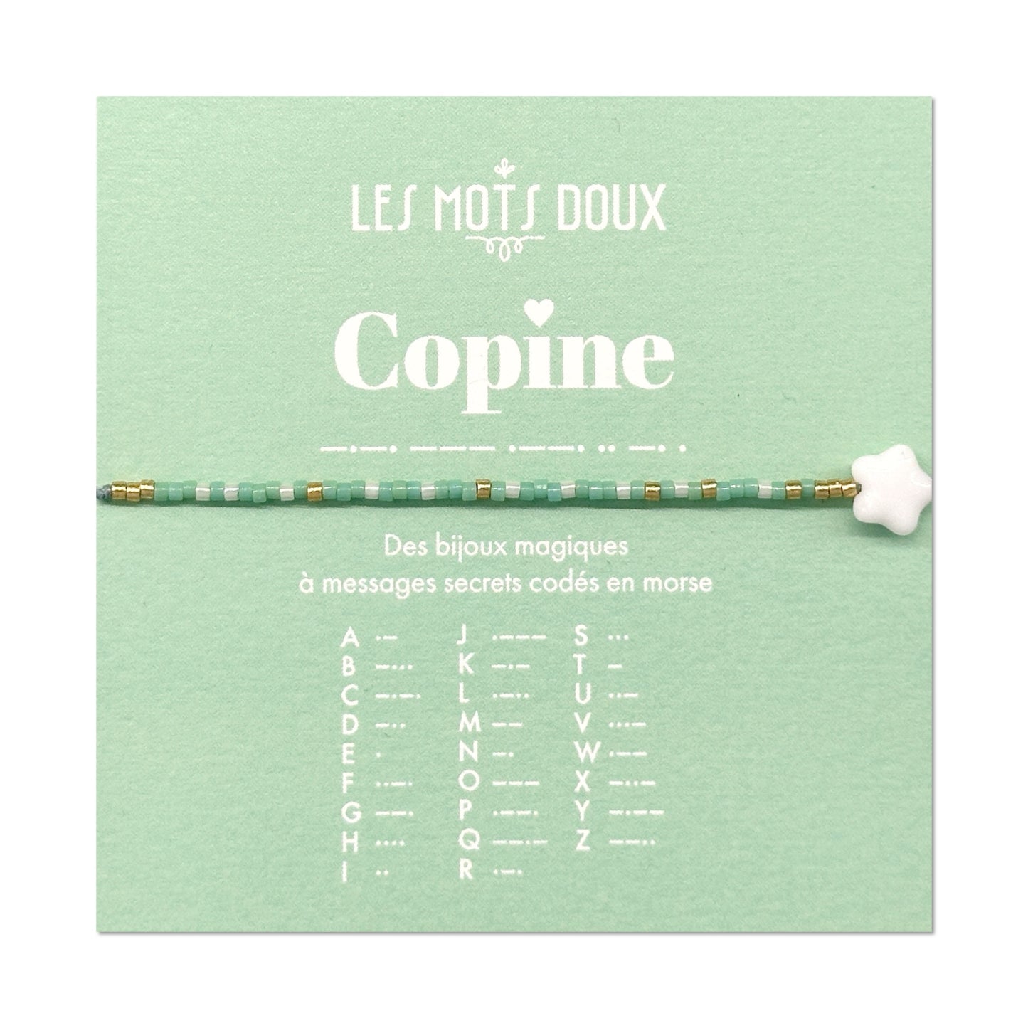 Bracelet Code morse : Copine