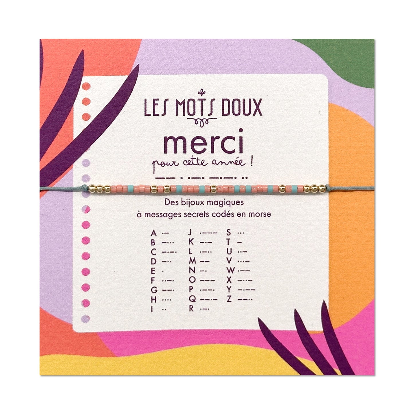 Bracelet Code Morse - "Merci" pour cette année !
