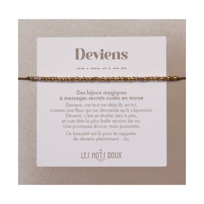 Bracelet Code Morse : Deviens