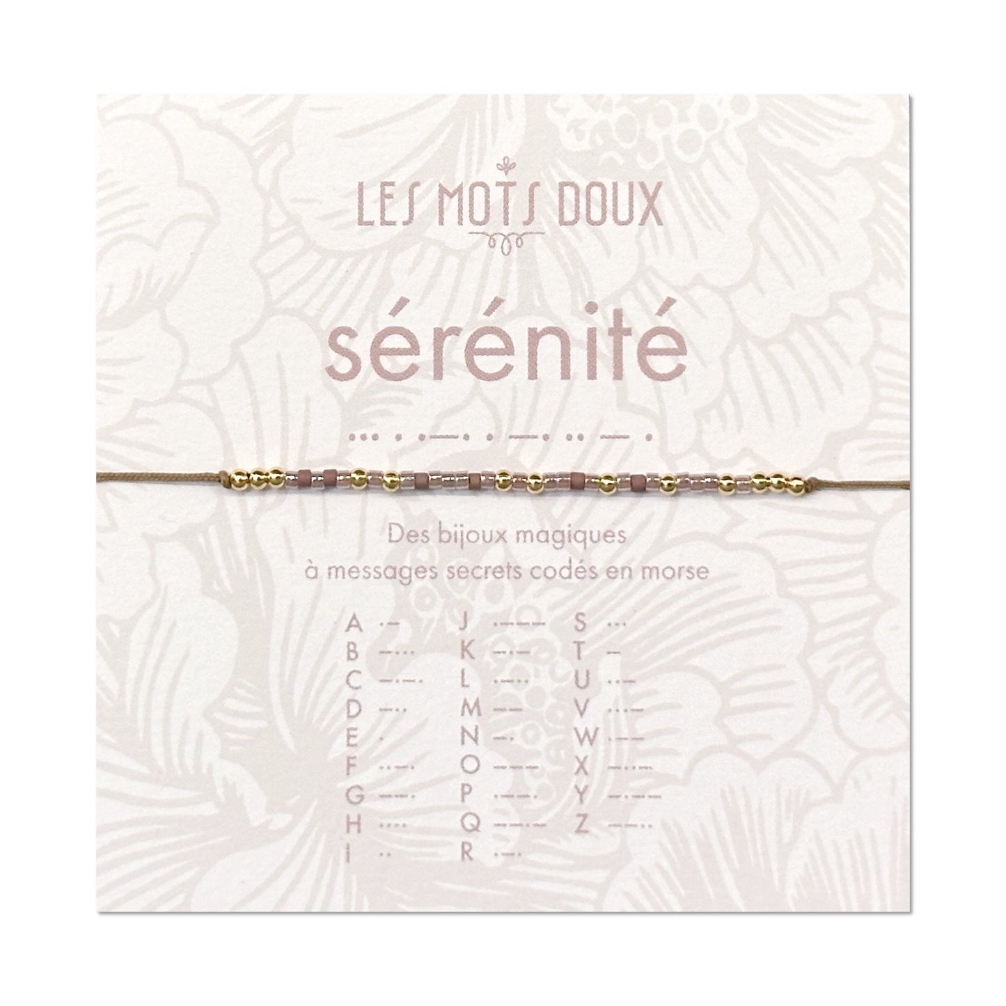 Bracelet Code Morse : Sérénité