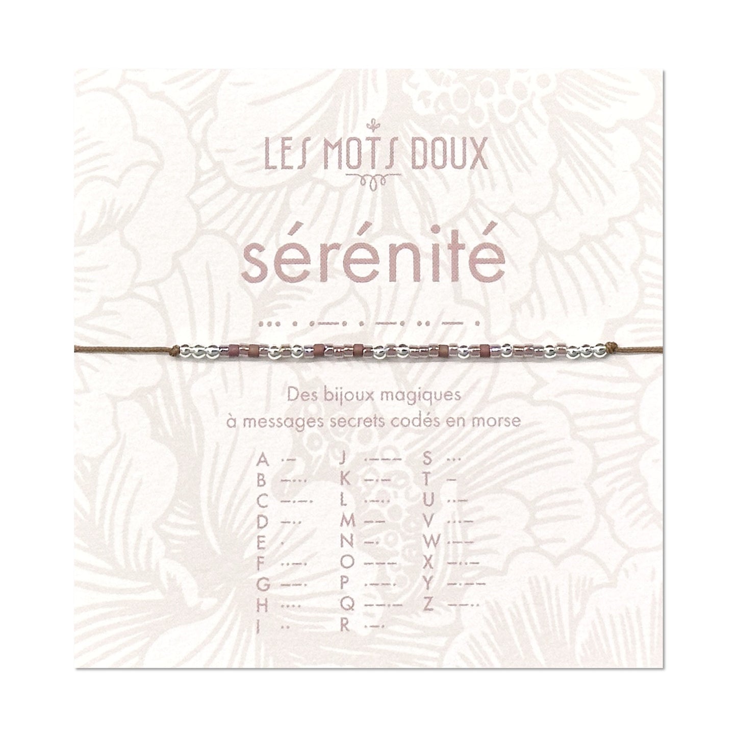 Bracelet Code Morse : Sérénité