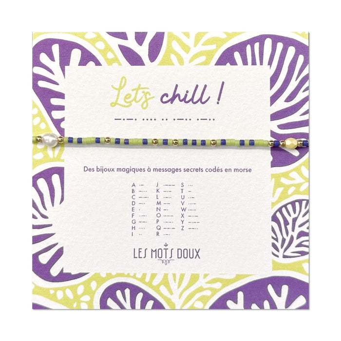 Bracelet code morse - Let's Chill ! - Summer 25