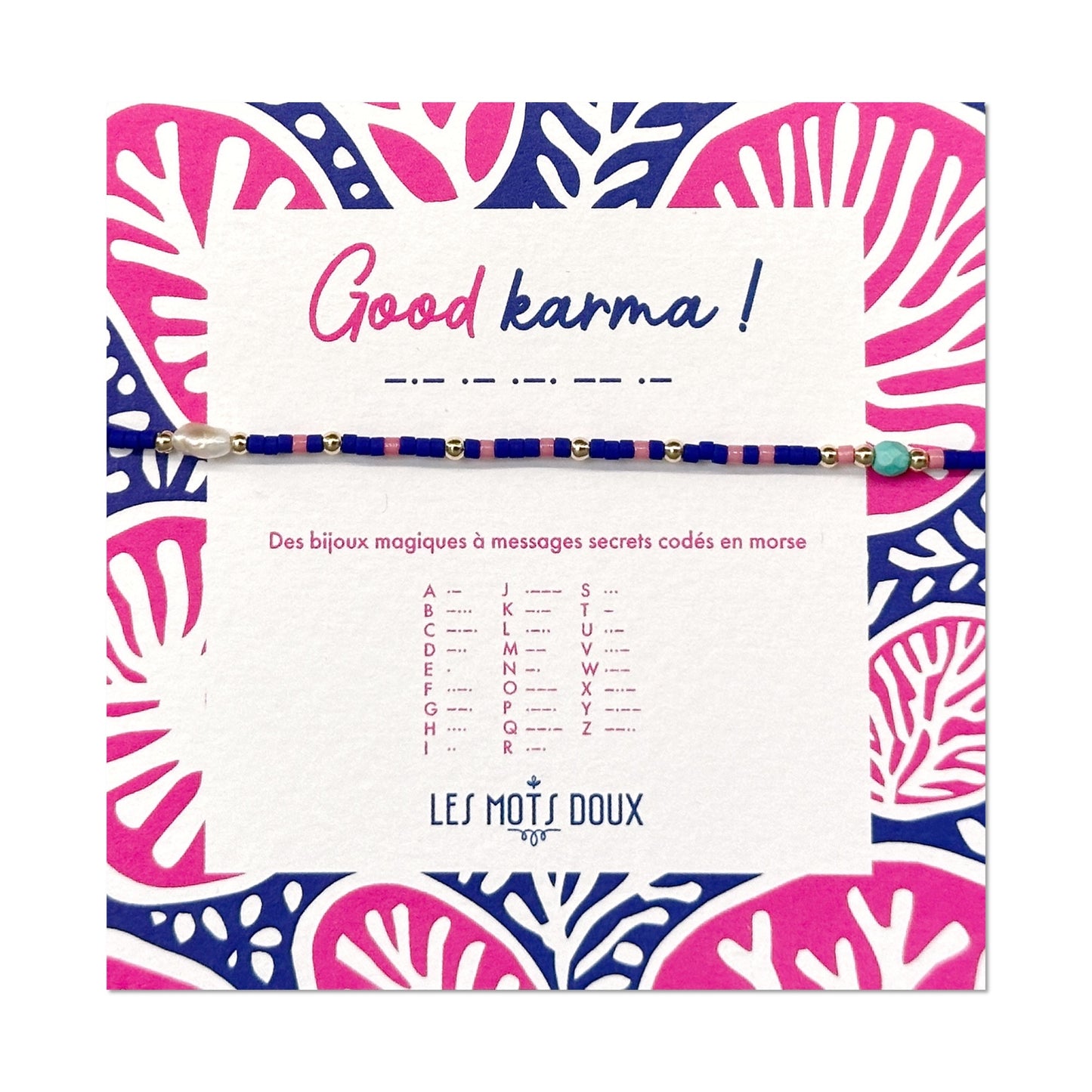 Bracelet code morse "Good Karma" Summer 25