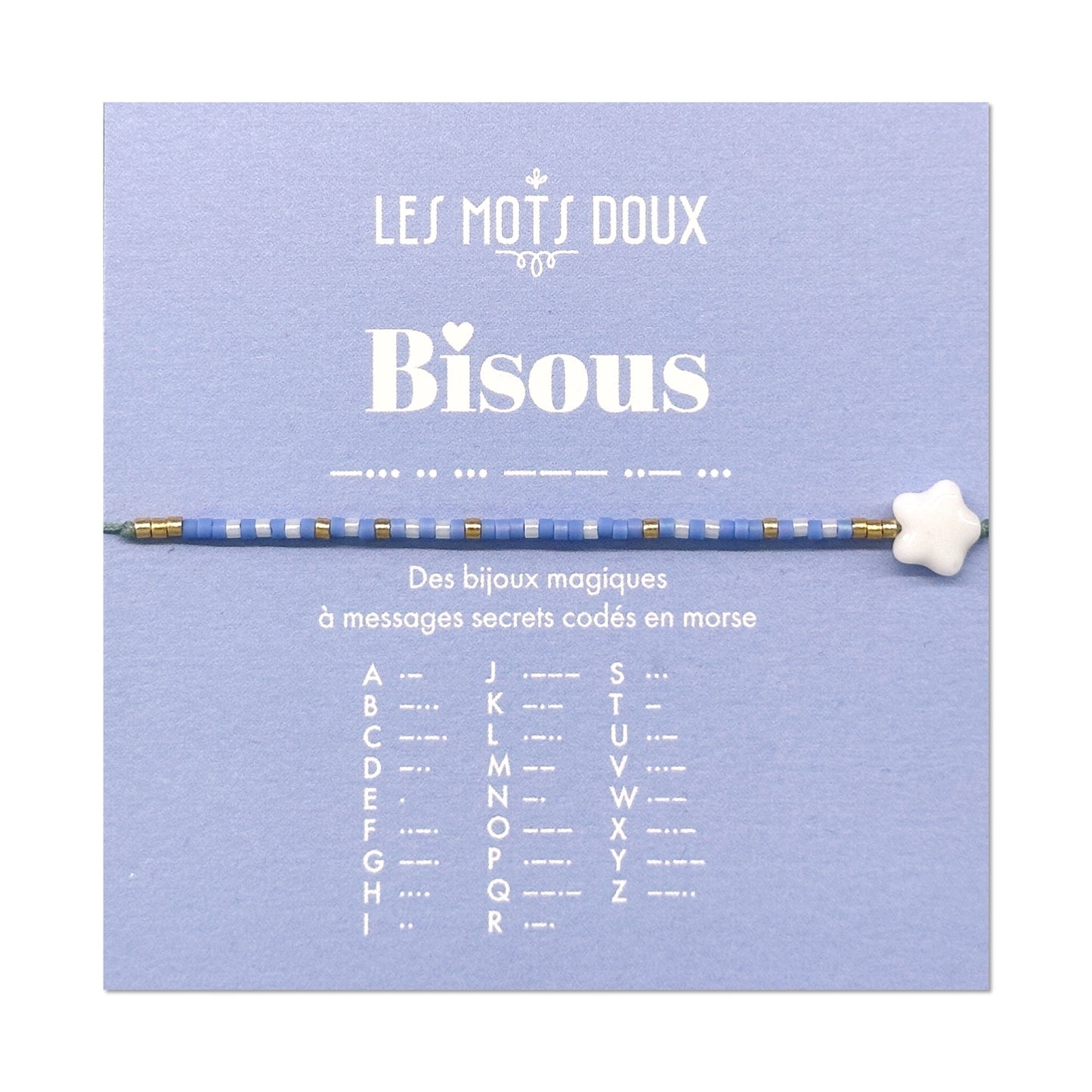 Bracelet enfant Code morse : Bisous