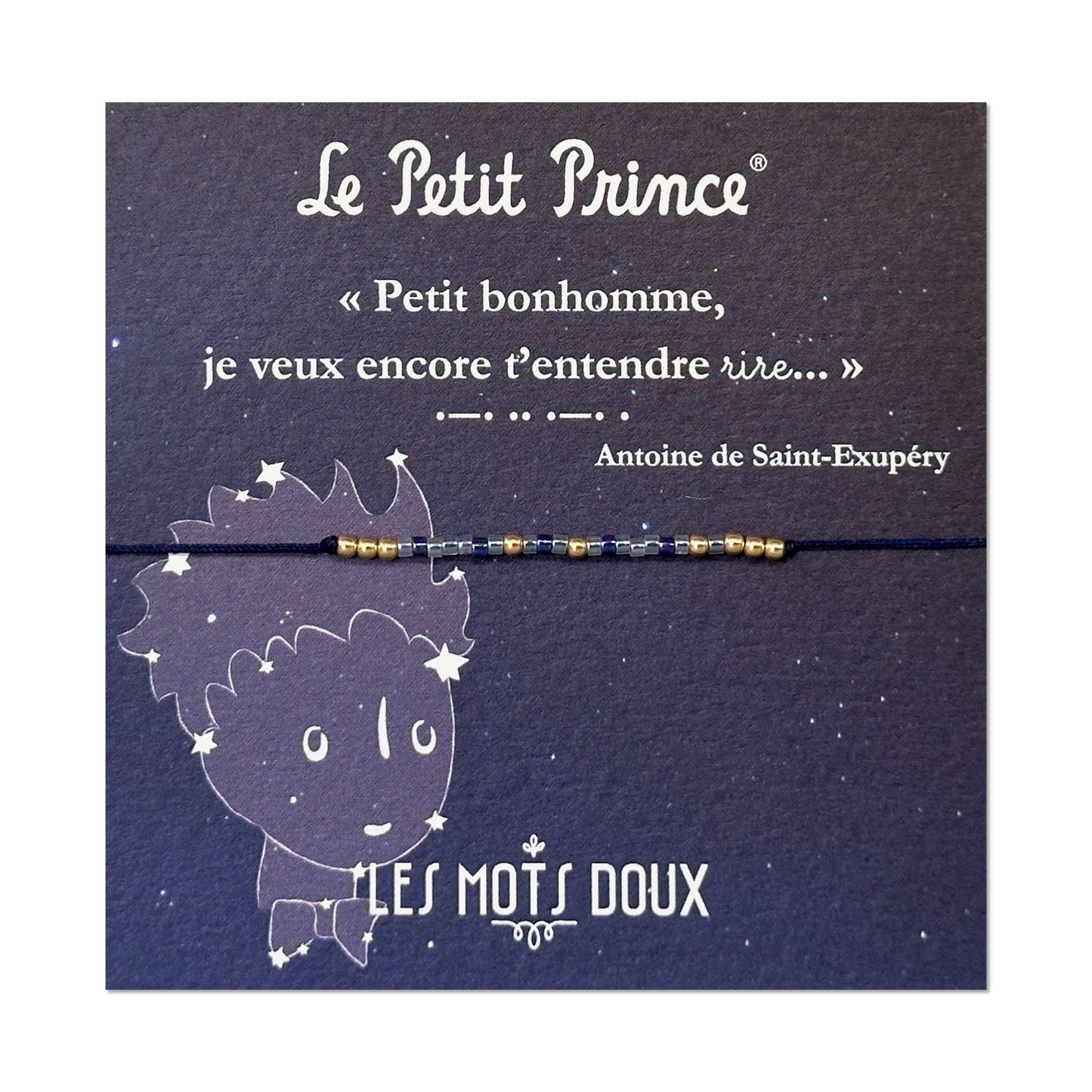 Bracelet code morse Le Petit Prince : Rire