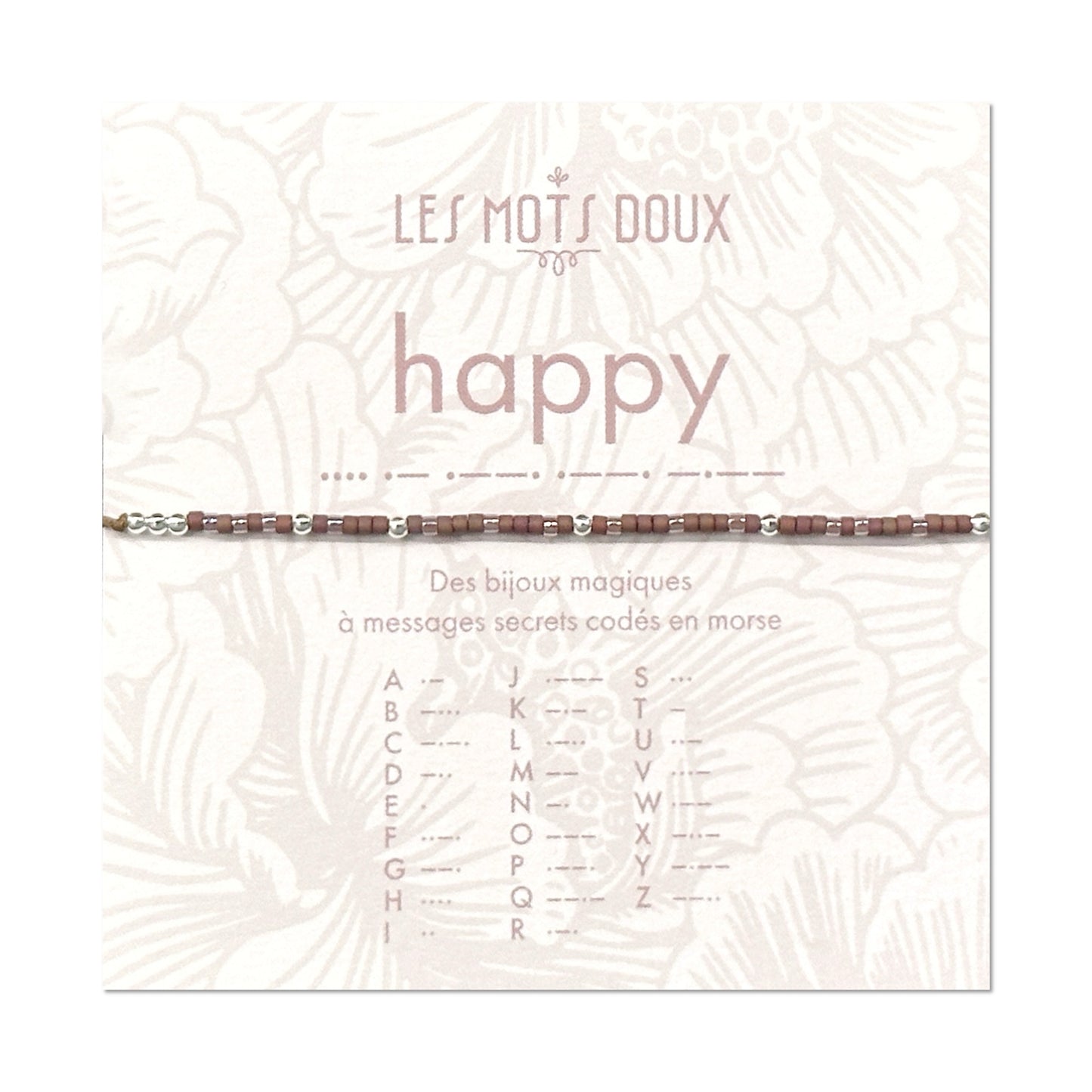 Bracelet Code Morse : Happy