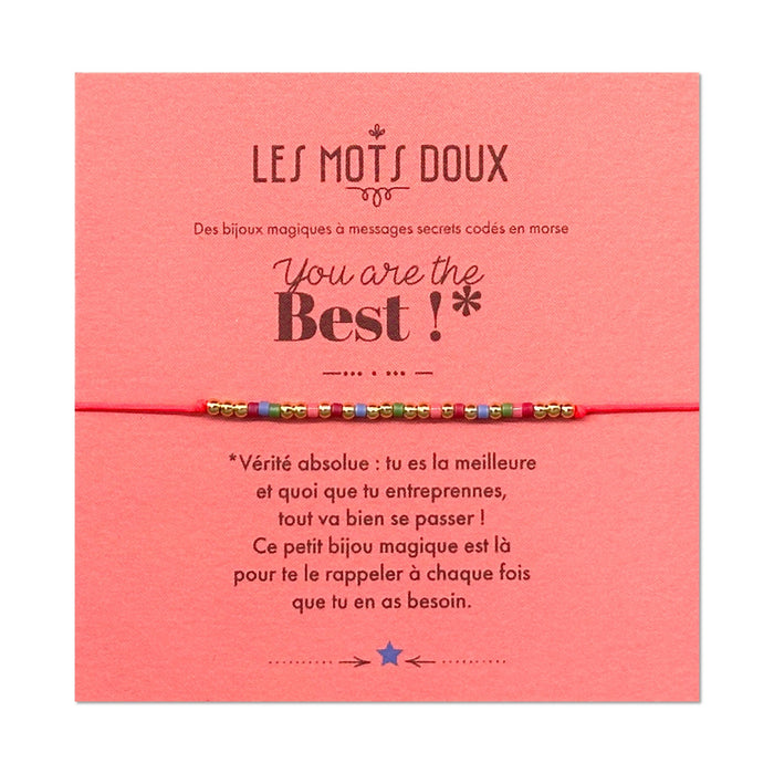 Bracelet Code Morse : You are the best