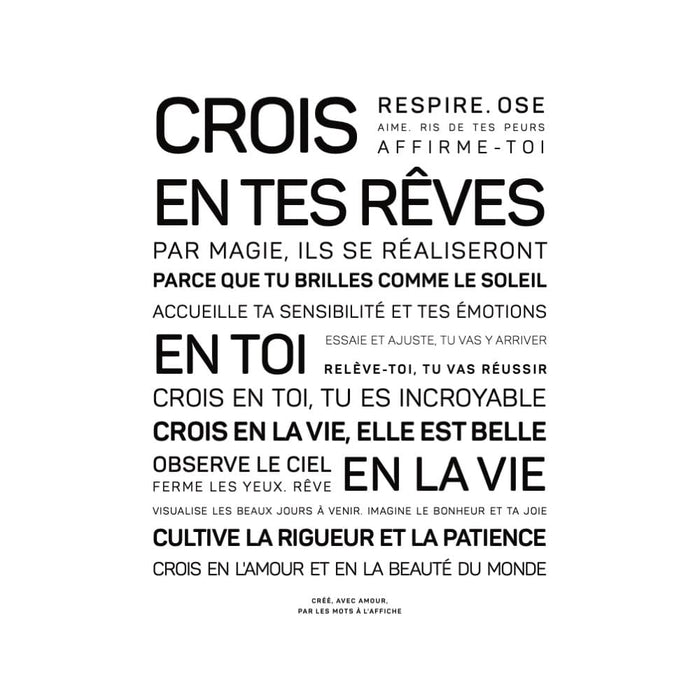 Les Mots Doux x Les Mots à l'affiche : Bracelet code morse - Rêves