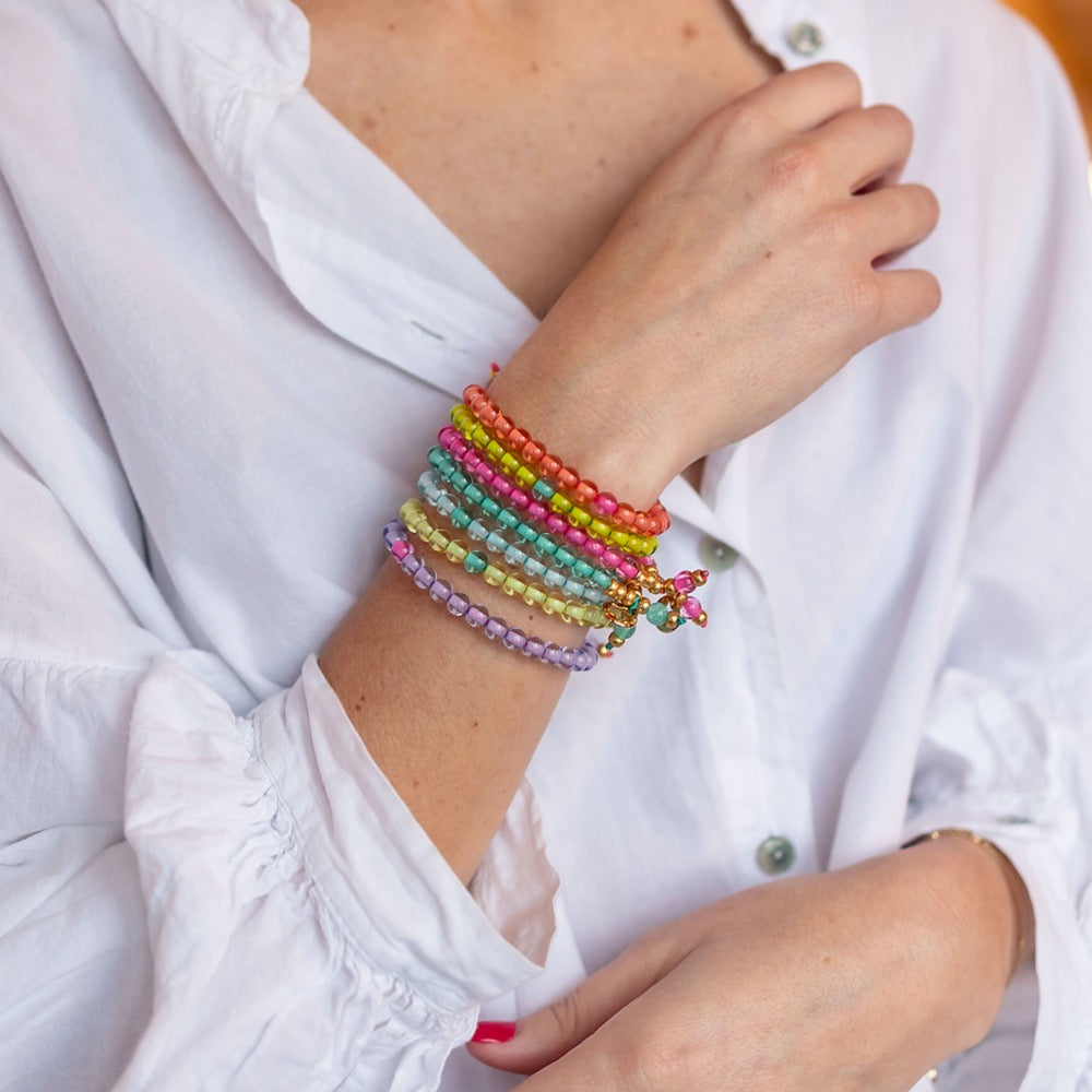 Bracelet "Make a wish" mauve