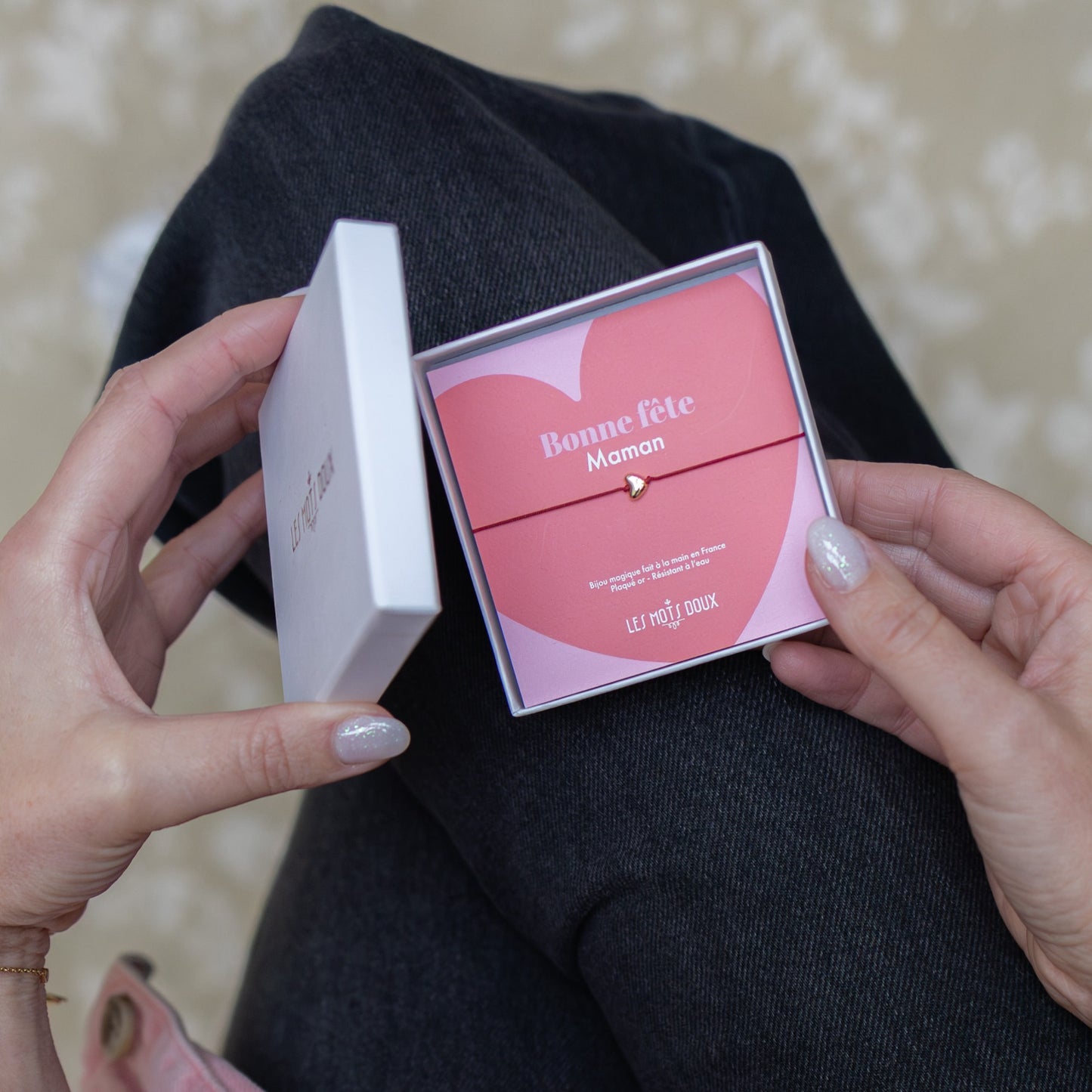 Bracelet Cœur - Bonne fête maman !