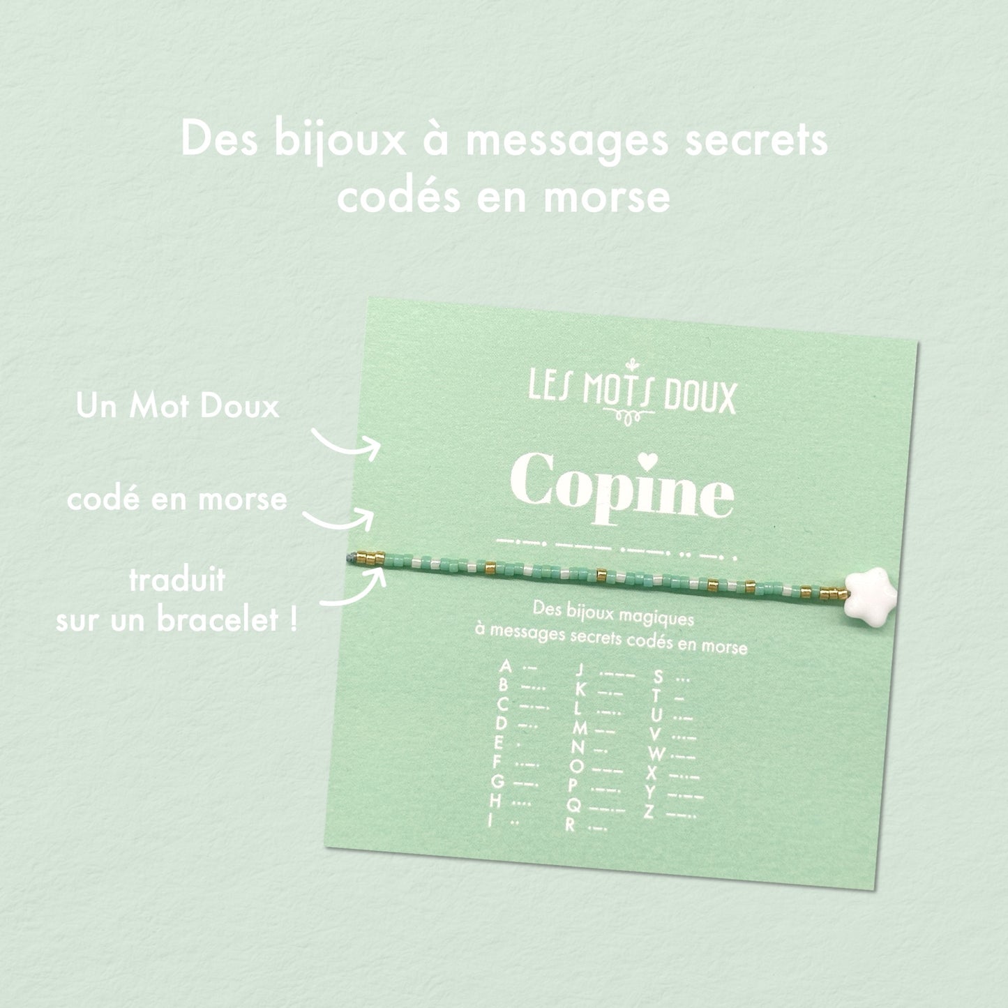 Bracelet Code morse : Copine