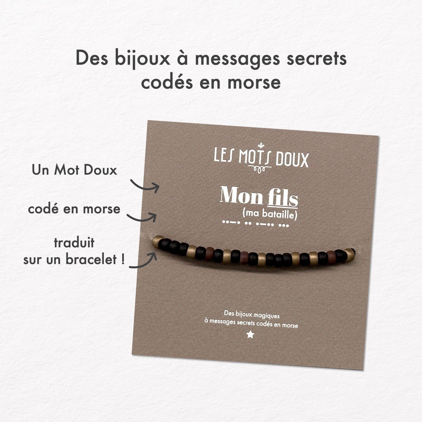 Bracelet home code mose : Mon fils