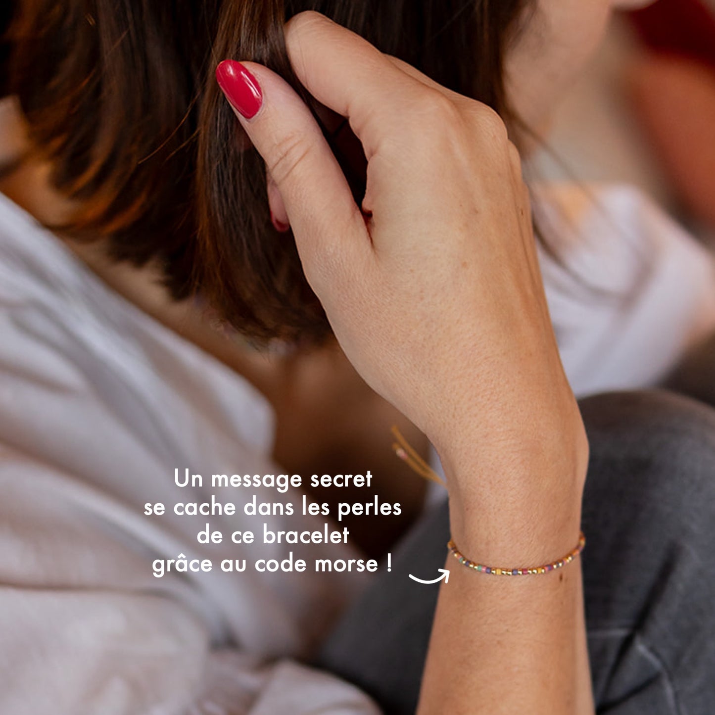 Bracelet Code Morse : You are lucky