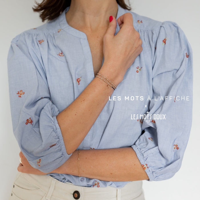Les Mots Doux x Les Mots à l'affiche : Bracelet code morse - Rêves