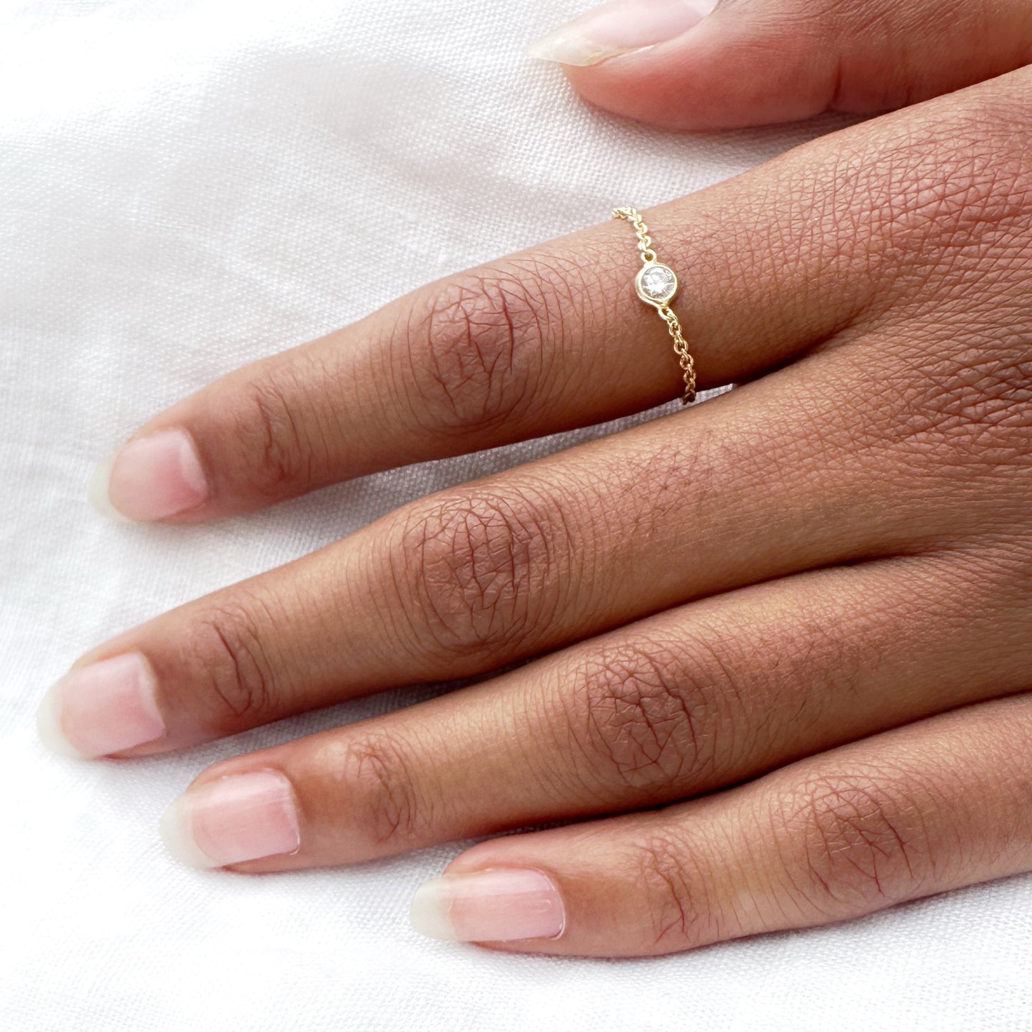 Bague "Brille" plaquée or