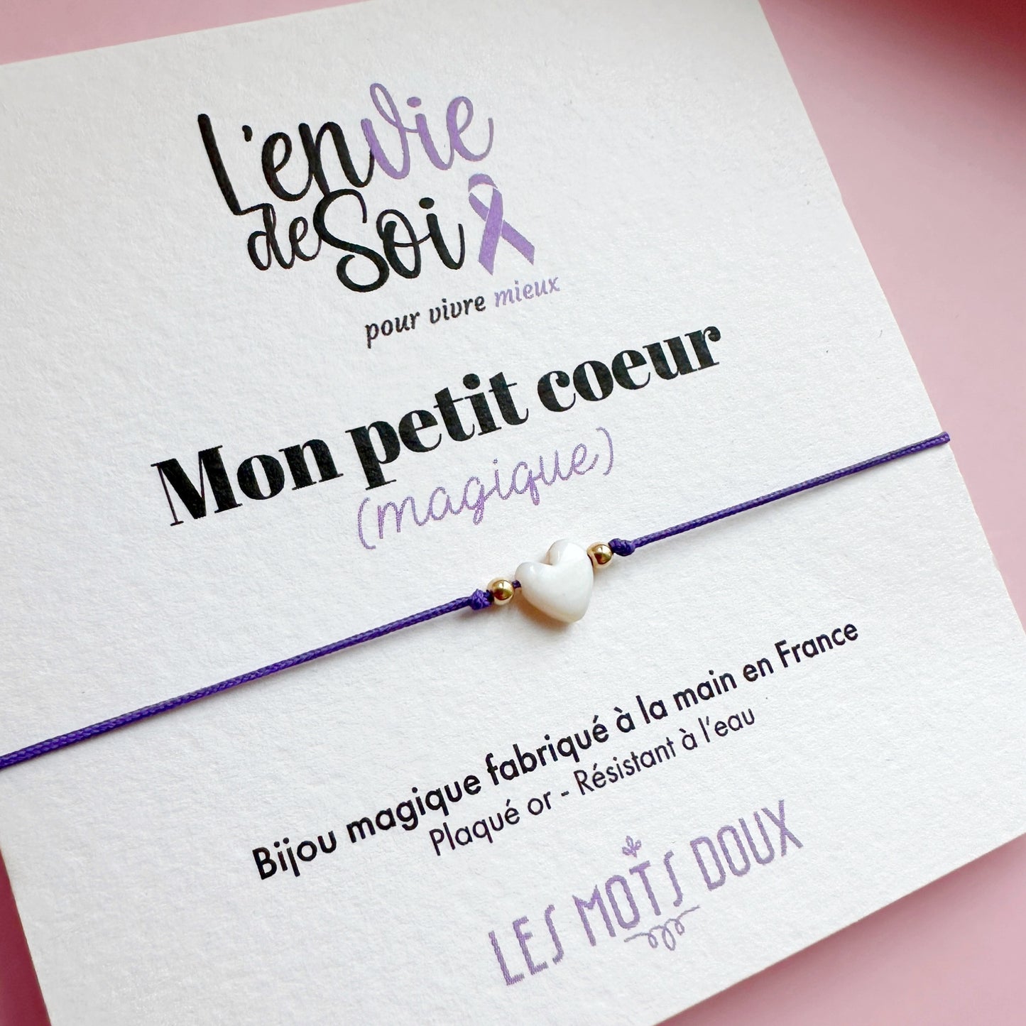 Bracelet "Mon petit coeur (magique)" L'envie de soi