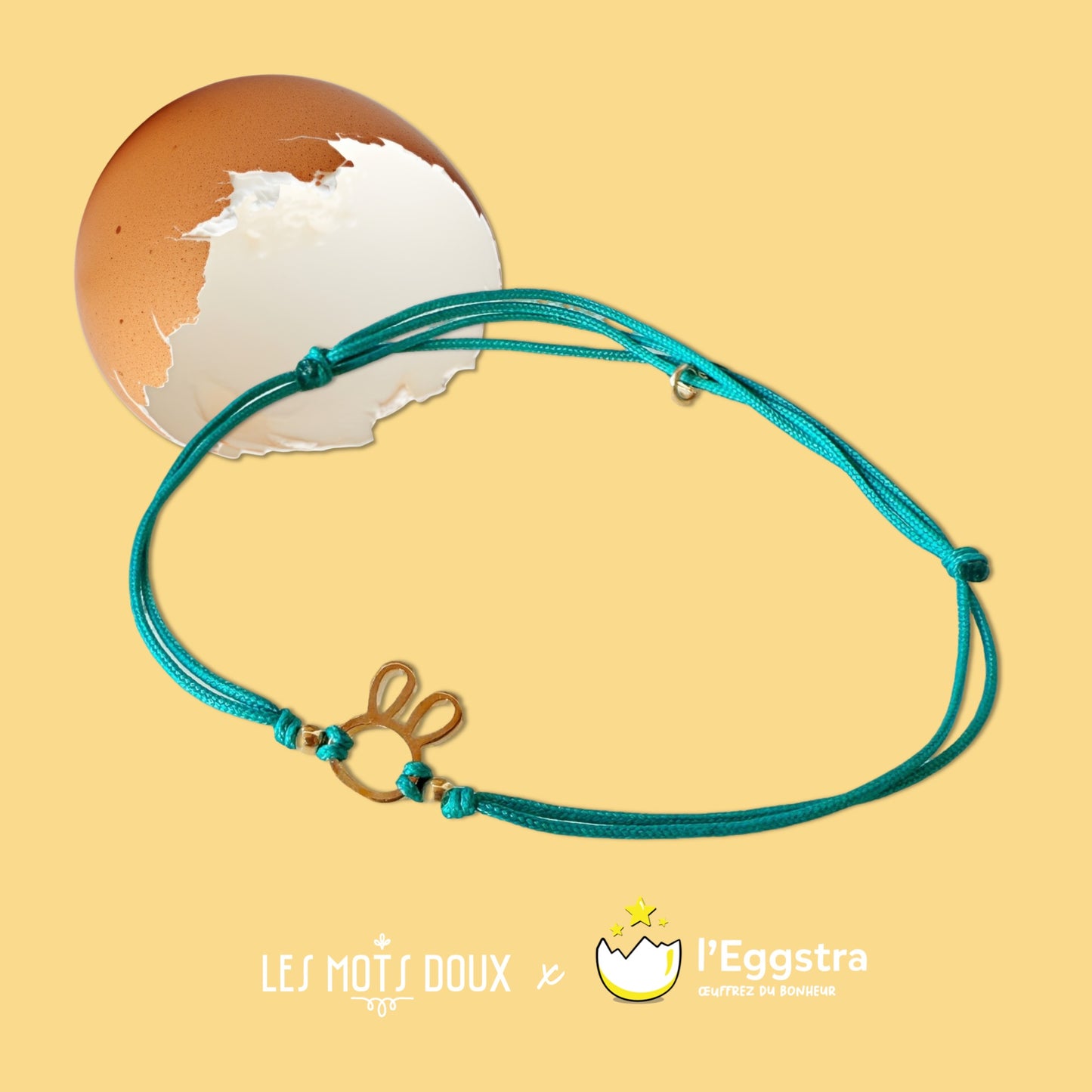 Bracelet porte-bonheur "Mon Lapin d’amour" – Les Mots Doux x l’Eggstra