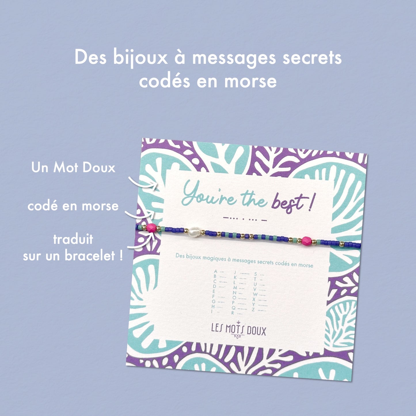Bracelet code morse "You're the best !" Summer 25