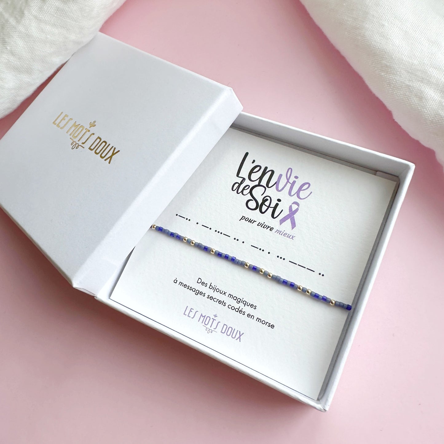 Bracelet Code Morse "L'envie de Soi"