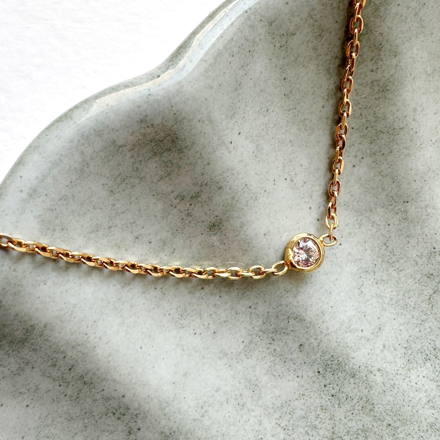Bracelet "Brille" chaîne plaquée or
