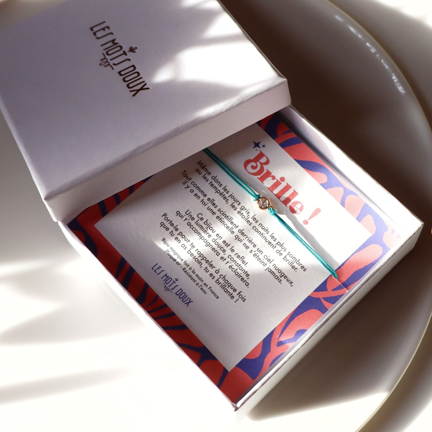 Bracelet - Brille - cordon émeraude