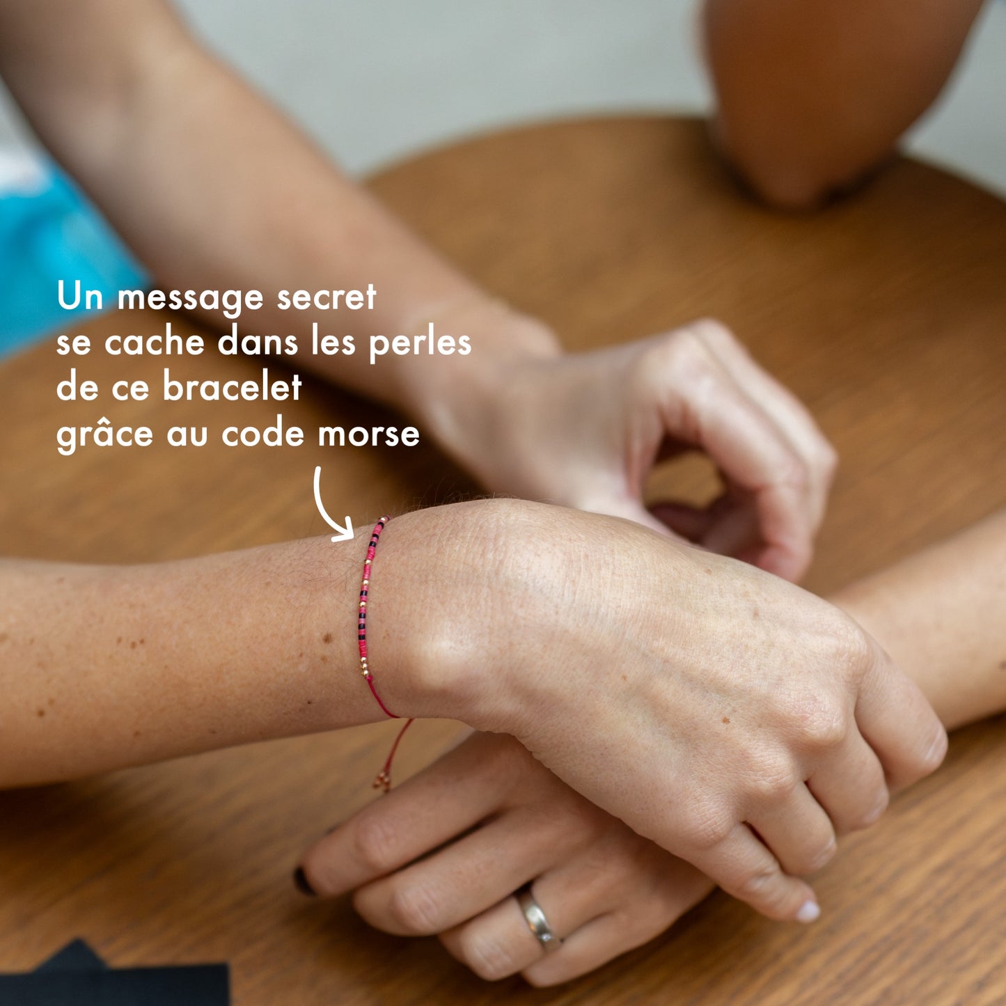 Bracelet code morse "Pétasse"