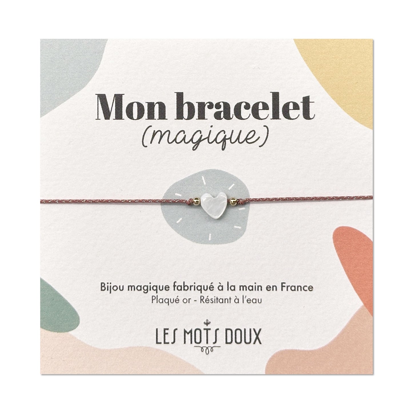 Bracelet (magique) coeur rose