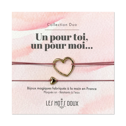 Duo de bracelets “Mon coeur”