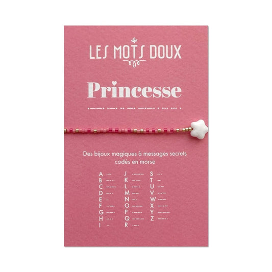 Bracelet enfant Code morse : Princesse