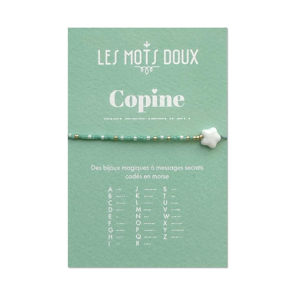 Bracelet Code morse : Copine