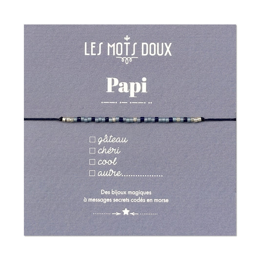 Bracelet Code Morse : Papi