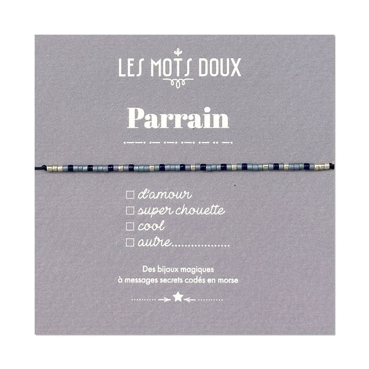 Bracelet Code Morse : Parrain