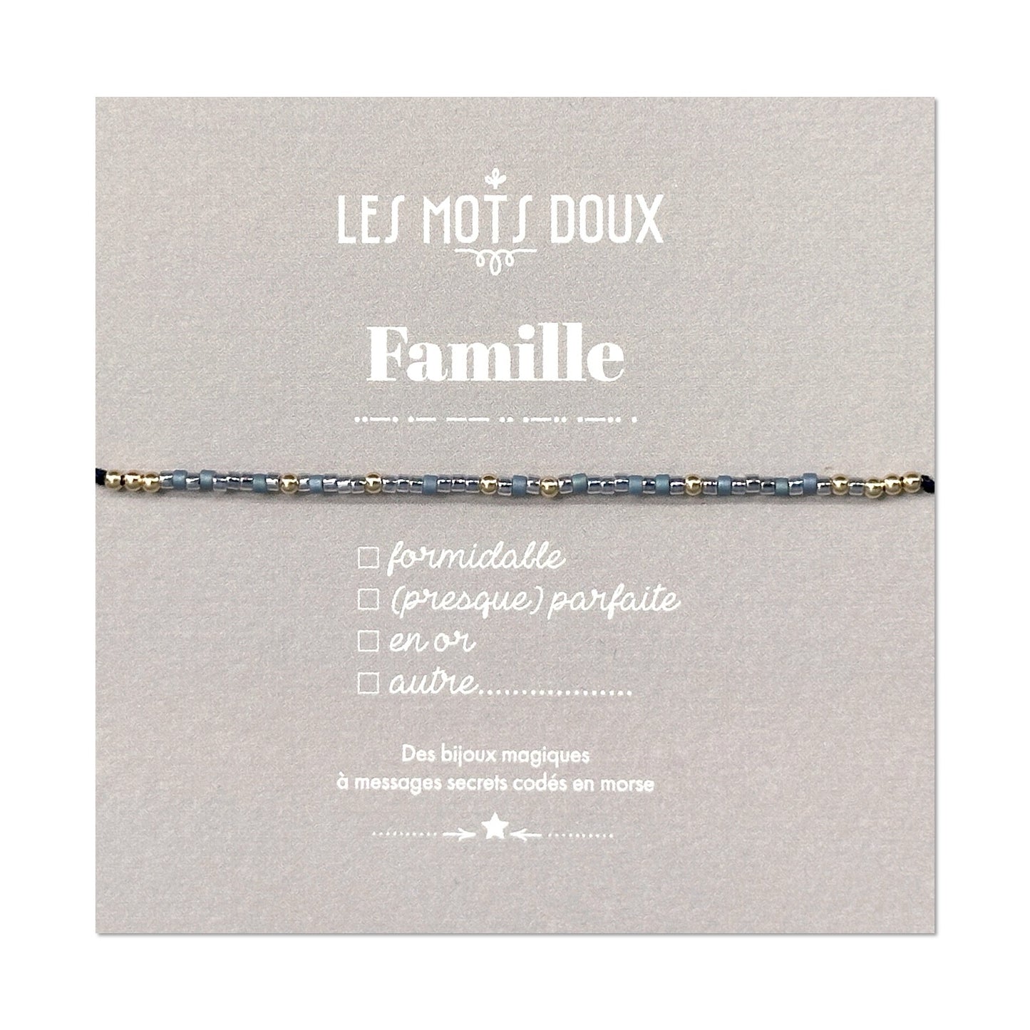 Bracelet Code Morse : Famille