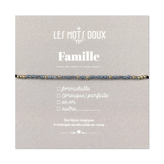 Bracelet Code Morse : Famille