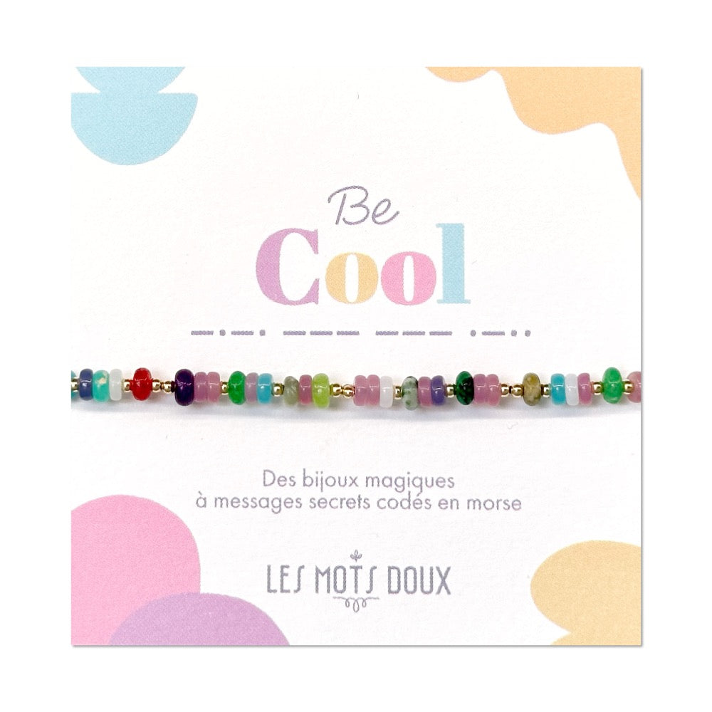 Bracelet code morse "Be Cool"