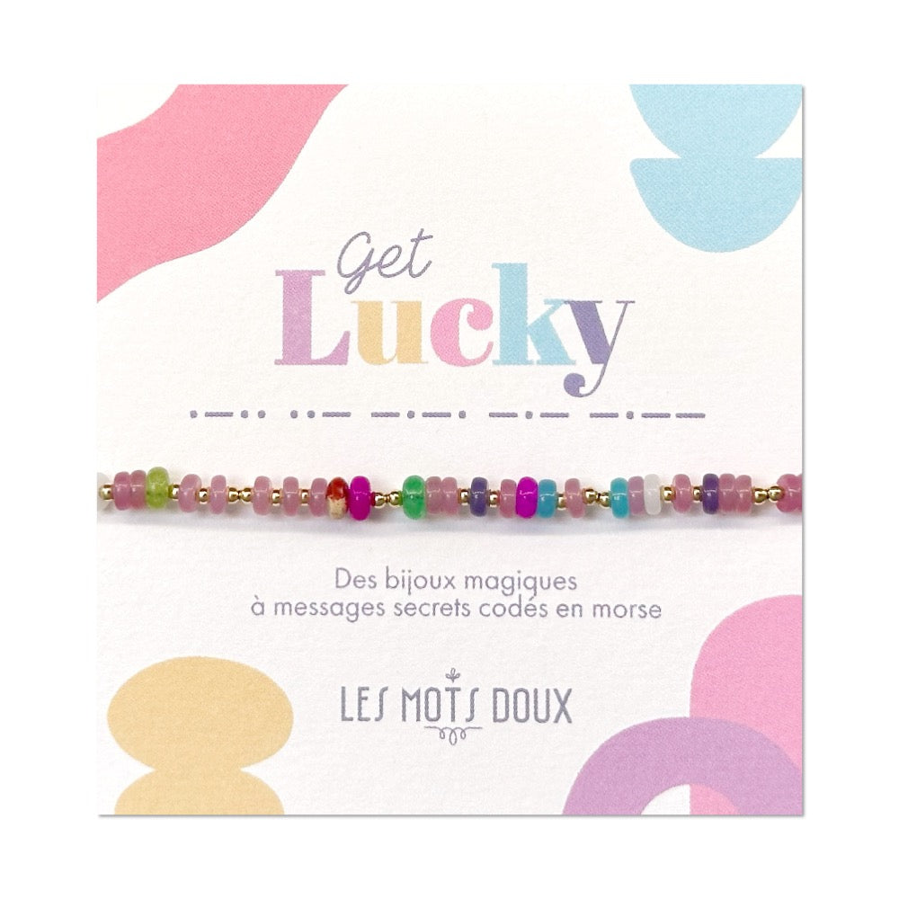 Bracelet code morse "Get Lucky"