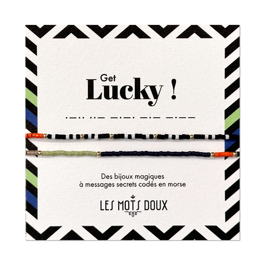 Bracelet code morse winter mix "Get Lucky"