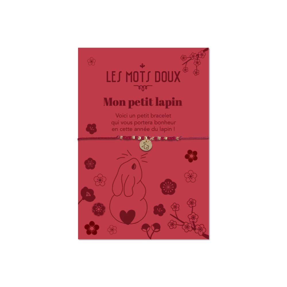 Bracelet Porte-Bonheur "Mon petit lapin"