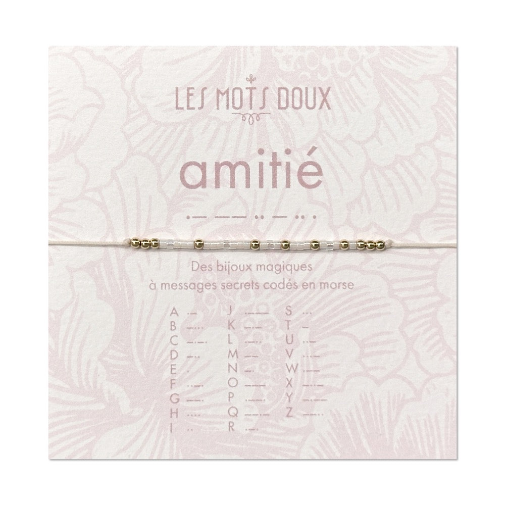 Bracelet Code Morse : Amitié