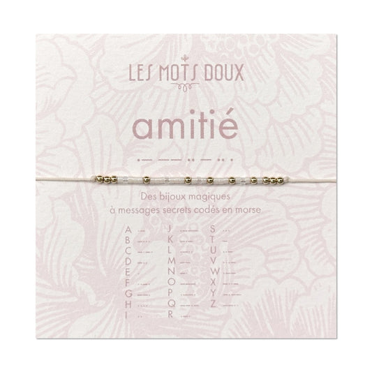 Bracelet Code Morse : Amitié