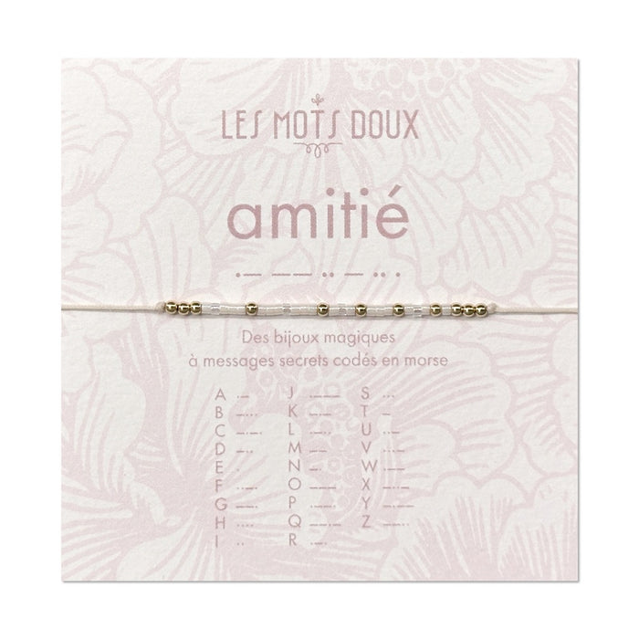 Bracelet Code Morse : Amitié