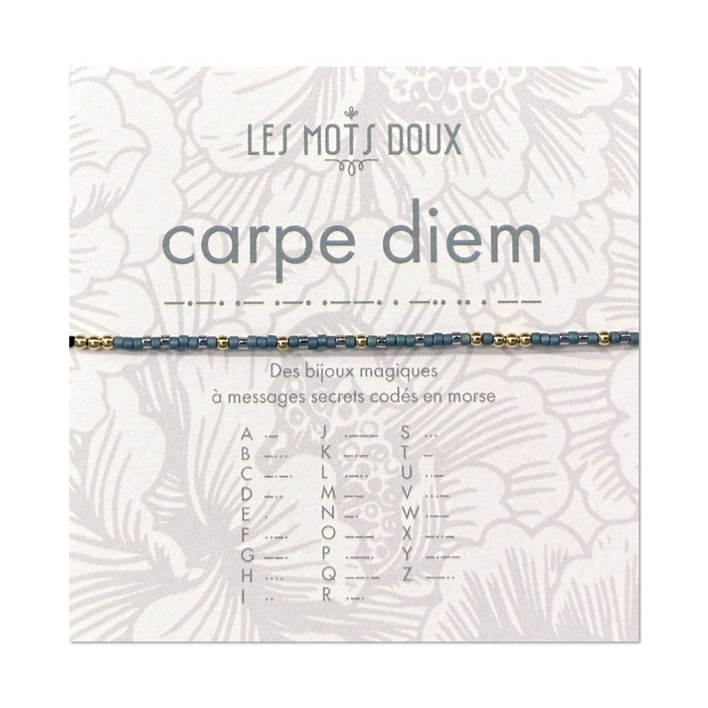 Bracelet Code Morse : Carpe Diem