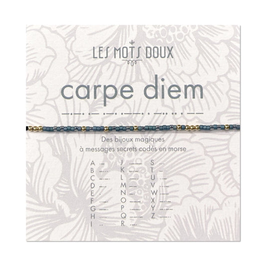 Bracelet Code Morse : Carpe Diem