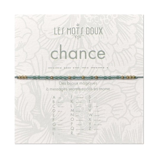 Bracelet Code Morse : Chance