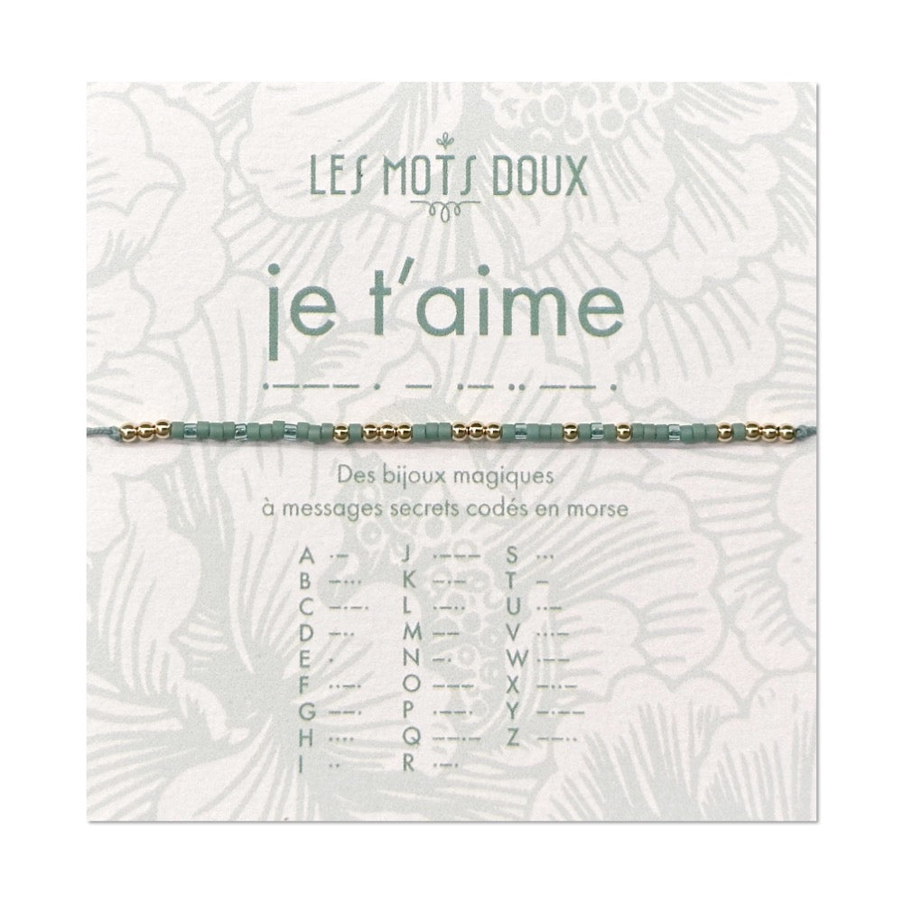 Bracelet Code Morse : Je t’aime