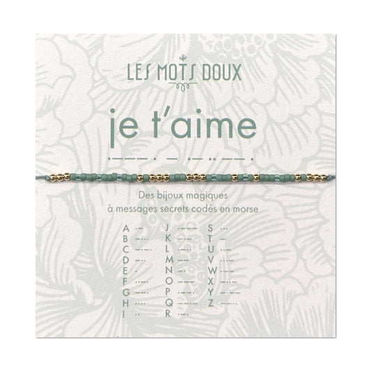 Bracelet Code Morse : Je t’aime