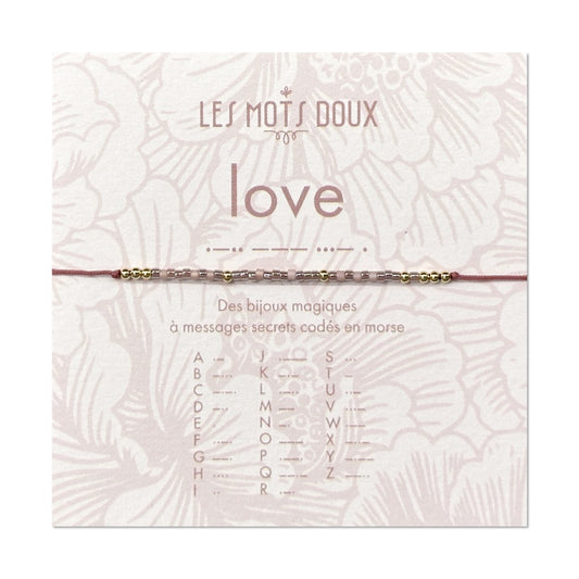 Bracelet Code Morse : Love