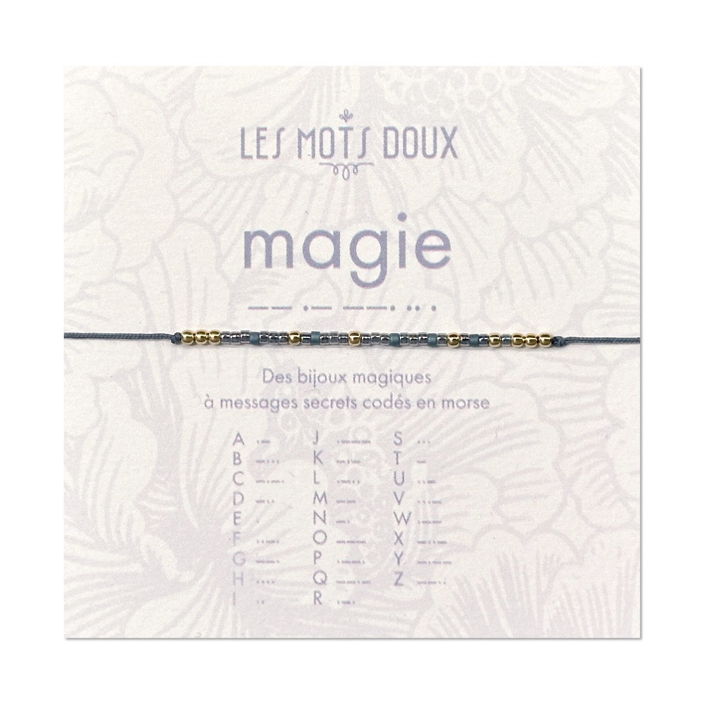 Bracelet Code Morse : Magie